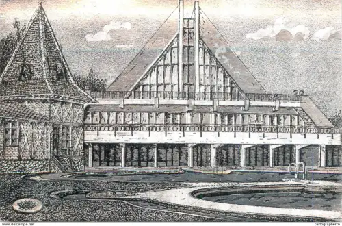 A6092 Romania silver foil novelty postcard Oradea Baile Felix strand Apollo