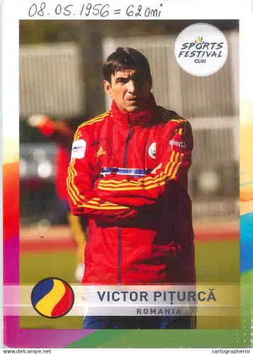 A6092 Card/print football Romania Victor Piturca