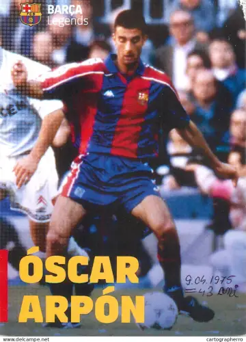 A6092 Card/print football Barca Legends Oscar Arpon