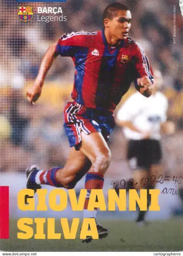 A6092 Card/print football Barca Legends Giovanni Silva
