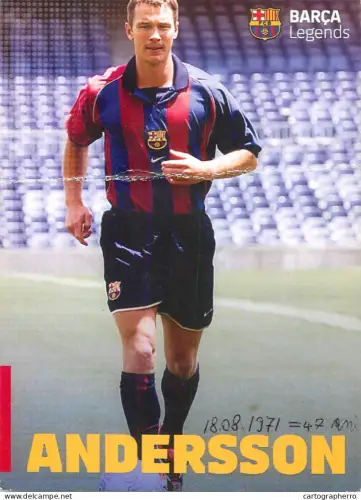 A6092 Card/print football Barca Legends Andersson
