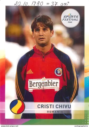 A6092 Card/print football Romania Criesti Chivu