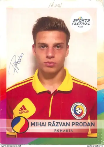 A6092 Card/print football Romania Mihai Razvan Prodan signature autograph