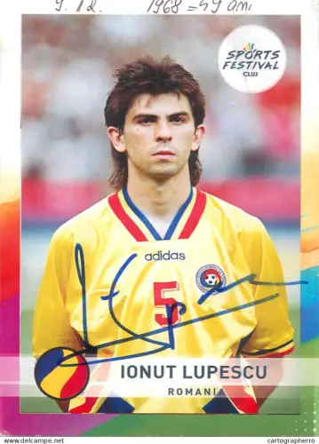 A6092 Card/print football Romania Ionut Lupescu autograf autograph