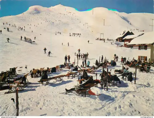 A5709 Austria Skigebiet Golm mit Schlepplift aufs Golmerjoch