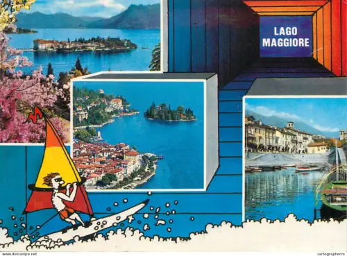A5708 Italy Lago Maggiore multi view souvenir