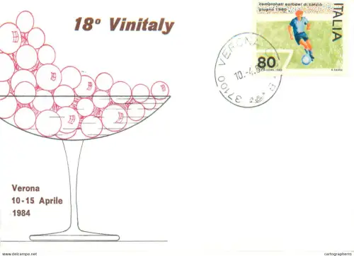 A5708 Vinitaly Verona 10-15 April 1984 stationery postcard