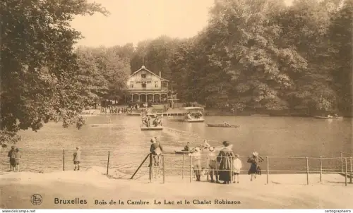 A6194 Bruxelles bois de la Cambre chalet Robinson