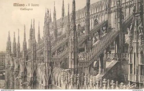 A6194 Milano (Milan) Duomo dettaglio 1909