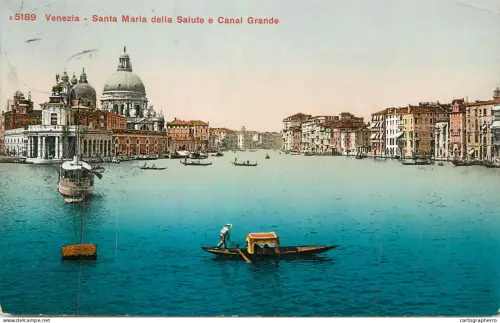 A6194 Venezia (Venice) Santa Maria della Salute e Canal Grande 1911