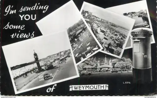 A6194 Weymouth multi views postcard