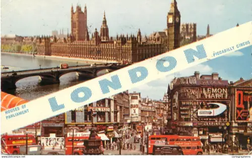 A6194 London Houses of Parliament & Piccadilly Circus