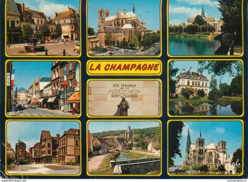 A5739 France Champagne multi view souvenir