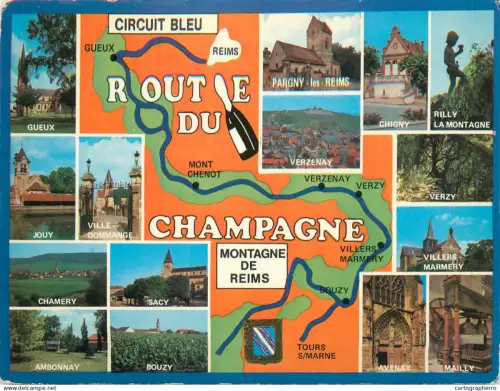 A5738 France route du Champagne multi view and map