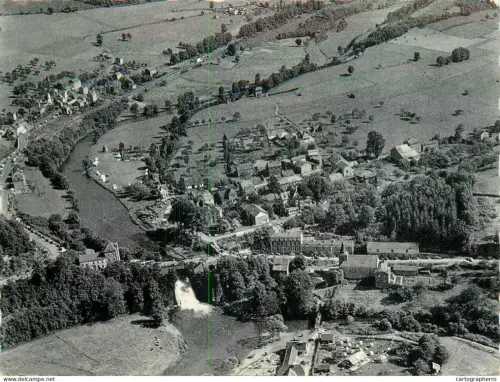 A5720 Belgium Coo waterfall aerial view