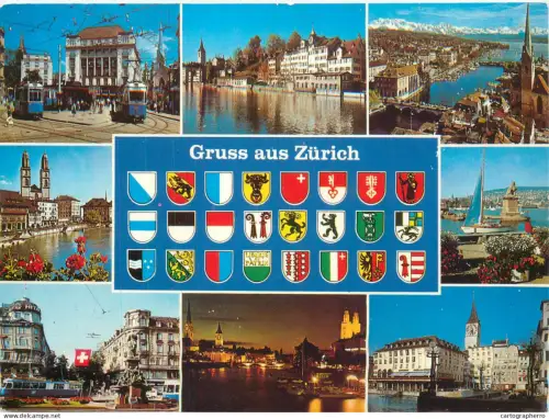 A5720 Switzerland Gruss aus Zurich  multi view
