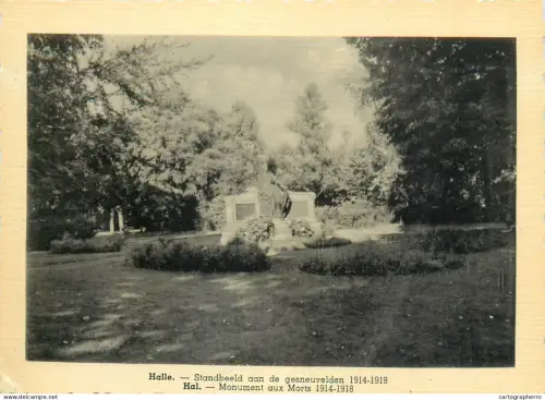 A5718 Belgium Halle Monument aux Morts 1914-1918