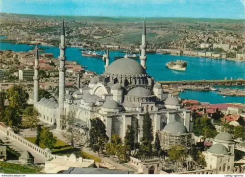 A5715 Turkey Istanbul Mosque of Soliman the Magnificent and the Golden Horn