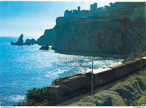 A5715 Coastal scenery fortress place to identify Fiducia e Sicurezza postcard