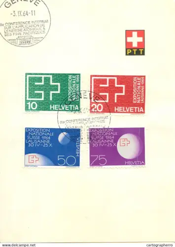 A6099 Swiss philatelic collectible from the 1964 Lausanne National Exposition (Expo 64)