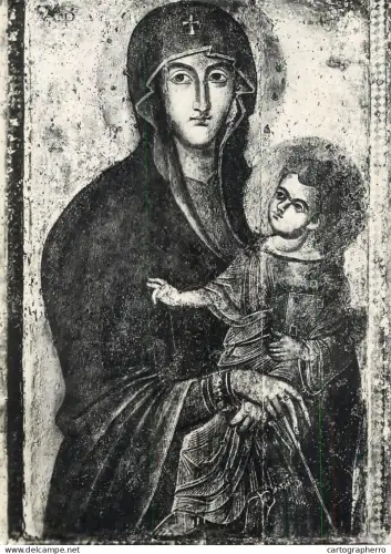 A6099 Roma Madonna col Bambino chiesa S. Maria Maggiore 1954