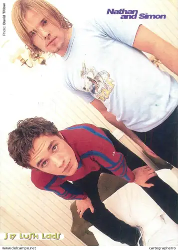 A6098 Fashion j 17 Lush Lads nathan and Simon male models postcard