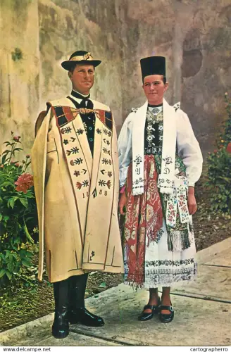 A6097 Romania port popular sasesc din Cristian Sibiu folk costumes
