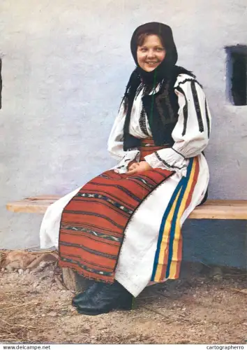 A6097 Romania folk type from Boian Sibiu costume