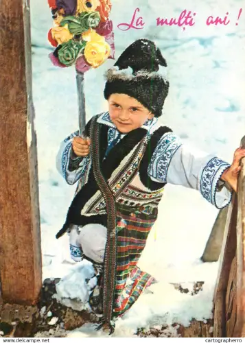 A6097 Romania winter traditions folk type costume