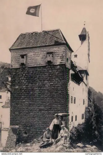A6097 Romania Bran castle repro postcard
