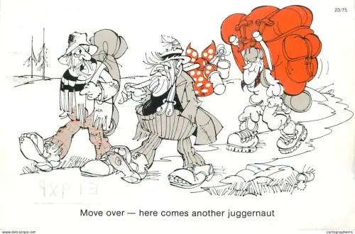 A6095 Juggernaut comic trippers caricature