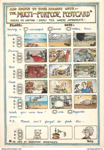 A6095 Multi purpose postcard by Besley