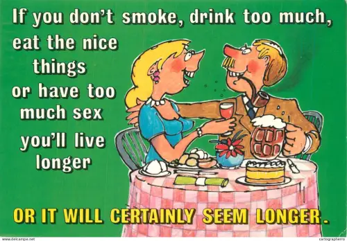 A6095 Humor caricature postcard