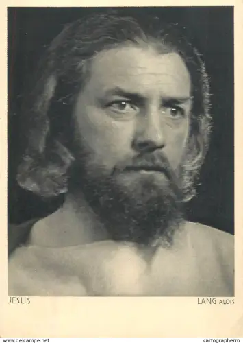 A6096 Theatre actor Alois Lang as Jesus Oberammergau Passion Play 1934