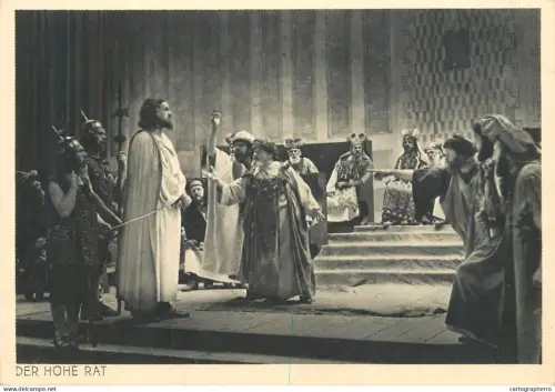 A6096 Theatre actors Der Hohe Rat Oberammergau Passion Play 1934