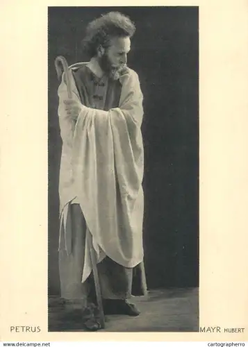 A6096 Theatre actor Mayr Hubert as Petrus Oberammergau Passion Play 1934