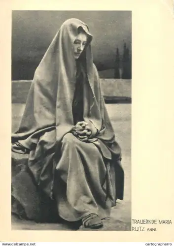 A6096 Theatre actress Rutz Anni Trauernde Maria Oberammergau Passion Play 1934