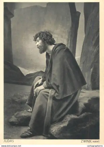A6096 Actor Zwink Hans as Judas Oberammergau Passion Play