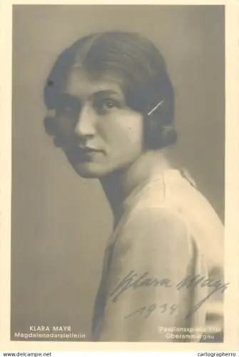 A6096 Klara Mayr, who portrayed Mary Magdalene in the Oberammergau Passion Play