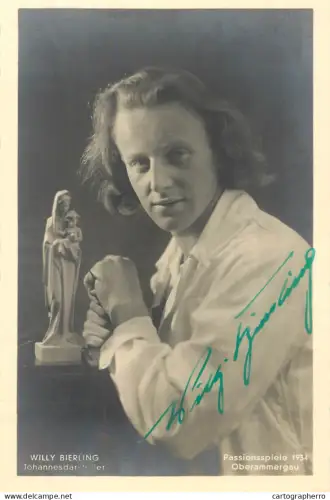 A6096 Willy Bierling, who portrayed John the Baptist in the 1934 Oberammergau Passion Play