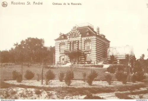 A6096 Château de la Roseraie in Rosières, Saint-André repro postcard