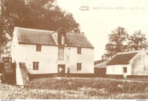 A6096 Watermill of the Motte in Bousval, Belgium repro postcard