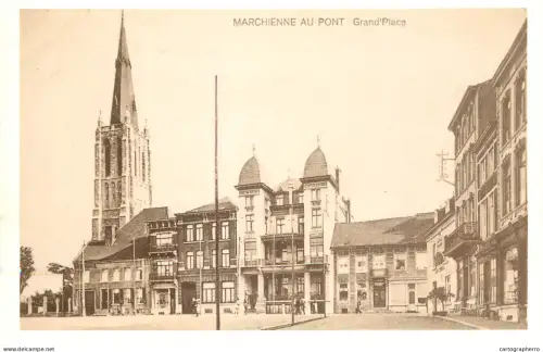 A6096 Marchienne-au-Pont, Belgium calendar on verso 1982