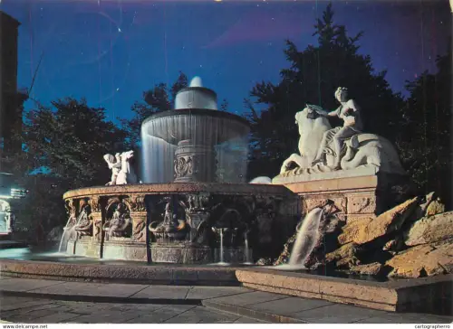 A5775 Germany Munchen Wittelsbacherbrunnen bei Nacht