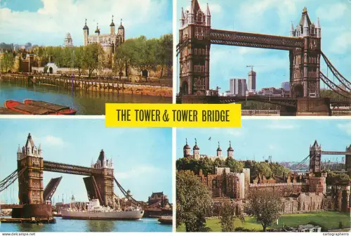A5775 England Tower of London and Tower Bridge multi view