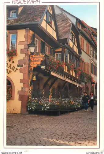 A5772 France Riquewihr Alsace Le Restaurant "Au Cerf"