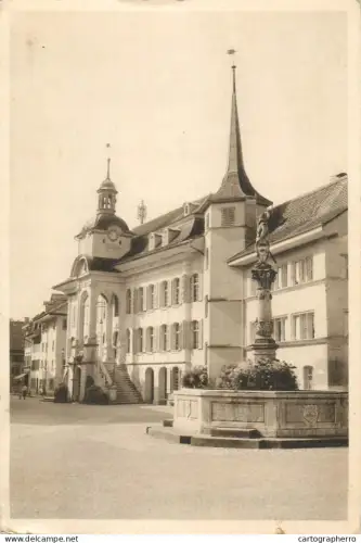 A5770 Switzerland Zofingen Rathaus mit Nikklaus Thut Brunnen