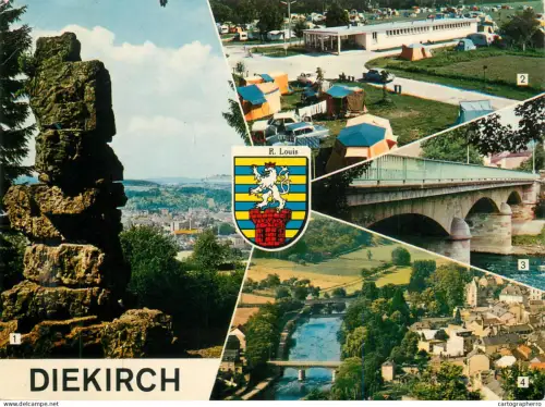 A5769 Luxembourg Diekirch souvenir multi view