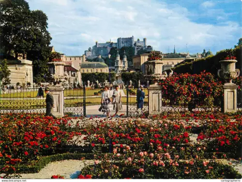 A5769 Austria Salzburg Mirabellgarten mit Festung Hohensalzburg