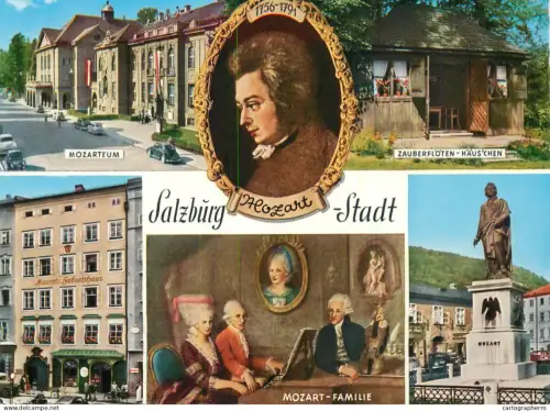 A5769 Austria Salzburg Stadt multi view souvenir